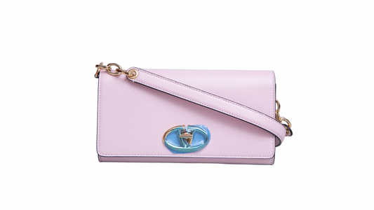 VALENTINO THE BOLD WALLET ON STRAP BLUSH