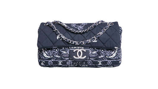 CHANEL CLASSIC FLAP BANDANA QUILTED BLACK