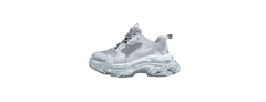 BALENCIAGA SNEAKER TRIPLE S MEN LEATHER AND MESH GREY - 38 BR