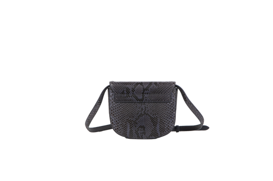 YSL BESACE SMALL PYTHON GRAY CROSSBODY