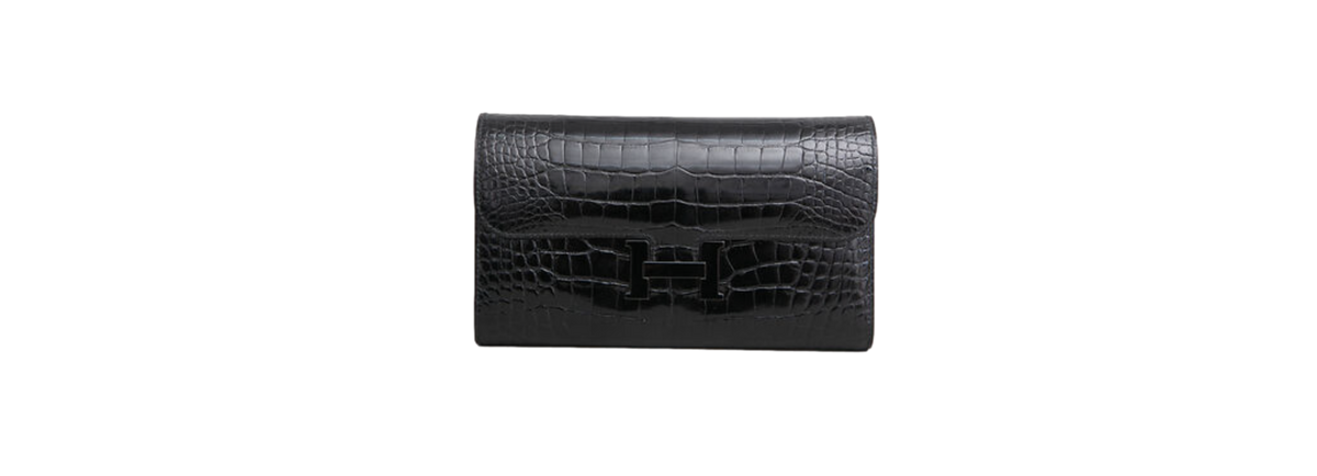 HERMES PORTEFEUILLE CONSTANCE ALLIGATOR