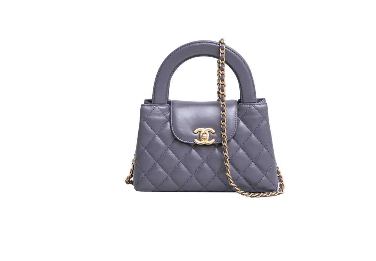 CHANEL SMALL KELLY LAMBSKIN GRAY