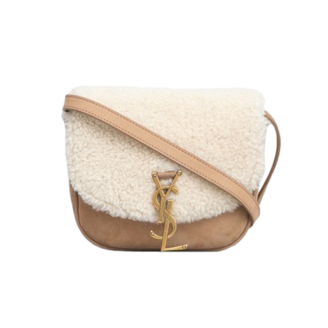 YSL SHEARLING SMALL KAIA SUEDE STACHEL