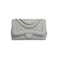 CHANEL CLASSIC FLAP JUMBO PEARL GREY