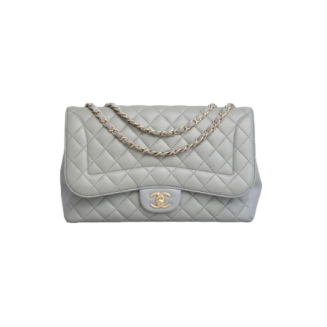 CHANEL CLASSIC FLAP JUMBO PEARL GREY