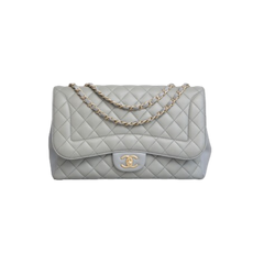 CHANEL CLASSIC FLAP JUMBO PEARL GREY