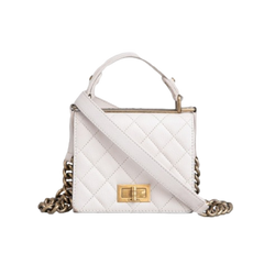 CHANEL 2.55 REISSUE SQUARE TOP HANDLE OFF WHITE