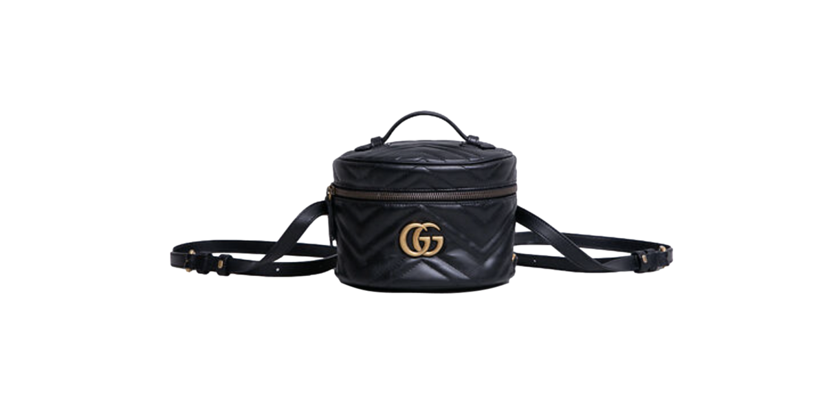 GUCCI BACKPACK GG MARMONT VANITY BLACK