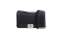 CHANEL BOY MEDIUM LAMBSKIN BLACK