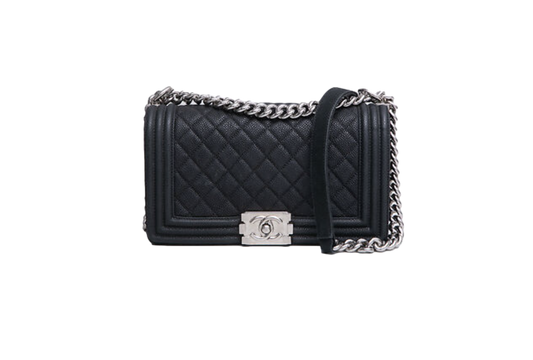 CHANEL BOY MEDIUM LAMBSKIN BLACK