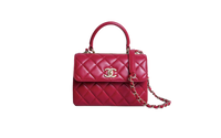 CHANEL TRENDY CC SMALL LAMBSKIN CHERRY