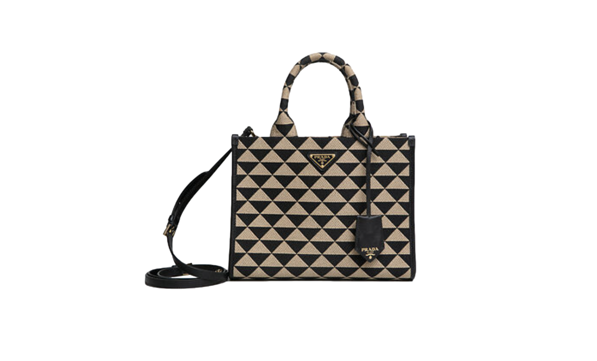 PRADA SYMBOLE TOTE JACQUARD SMALL