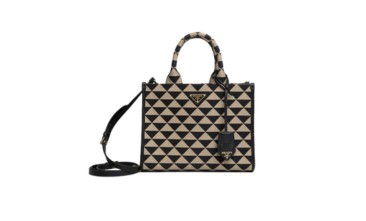 PRADA SYMBOLE TOTE JACQUARD SMALL