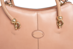 TODS SHOPPING ZIP PICCOLA BEGE