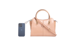 TODS SHOPPING ZIP PICCOLA BEGE