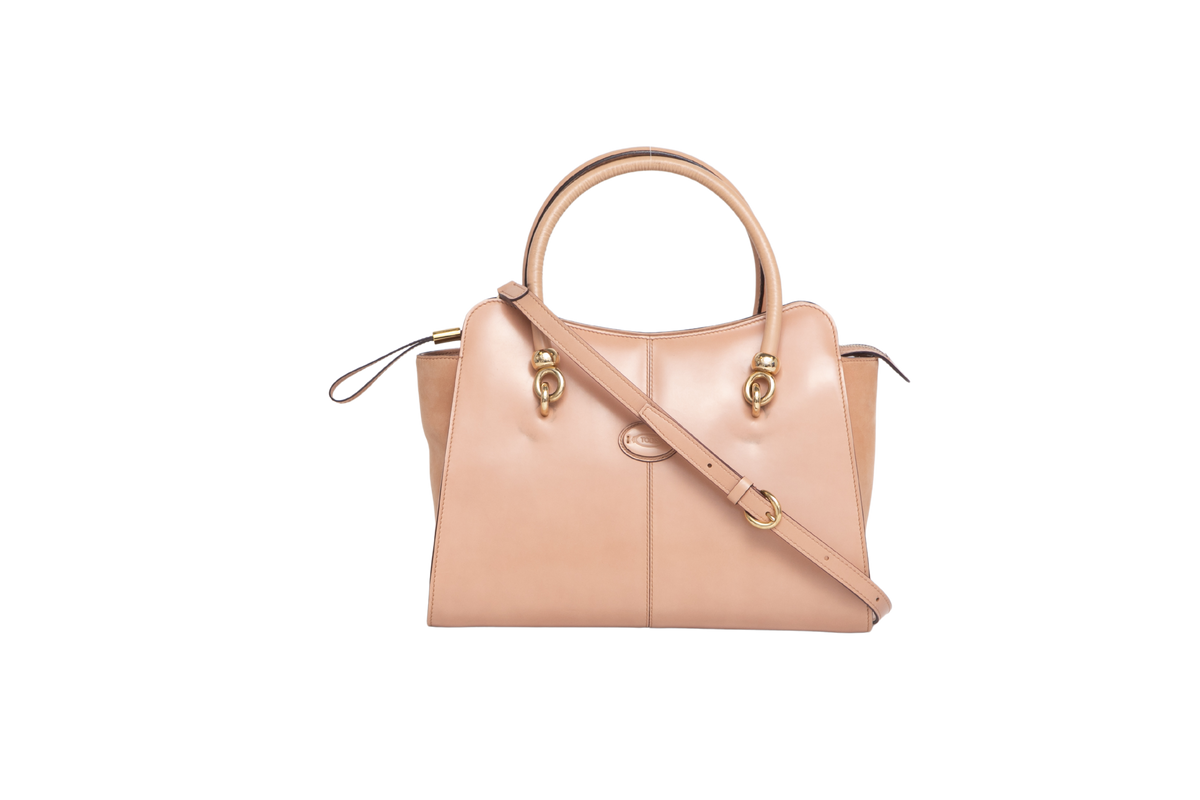 TODS SHOPPING ZIP PICCOLA BEGE