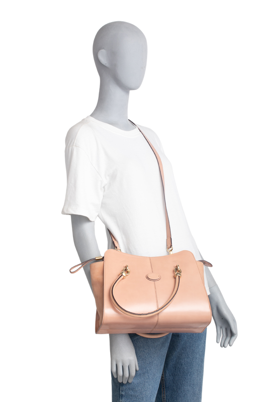 TODS SHOPPING ZIP PICCOLA BEGE
