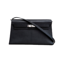 HERMES KELLY ELAN BLACK PALLADIUM