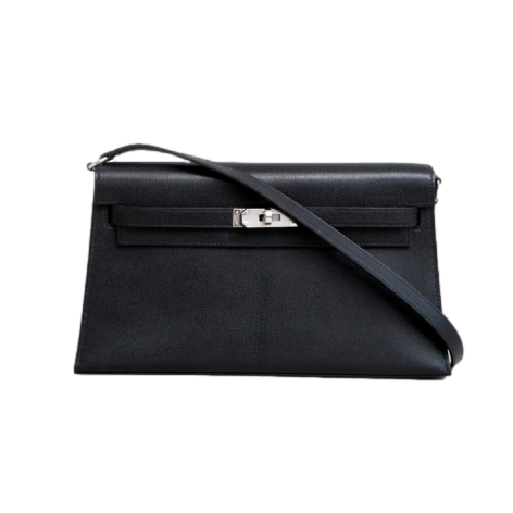 HERMES KELLY ELAN BLACK PALLADIUM