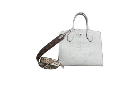 LV CITY STEAMER CROCO GRIS