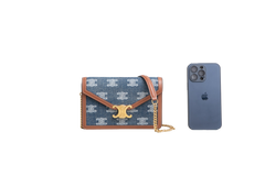 DESAPEGO FABI JUSTUS CELINE WOC MARGO TRIOMPHE DENIM/TAN