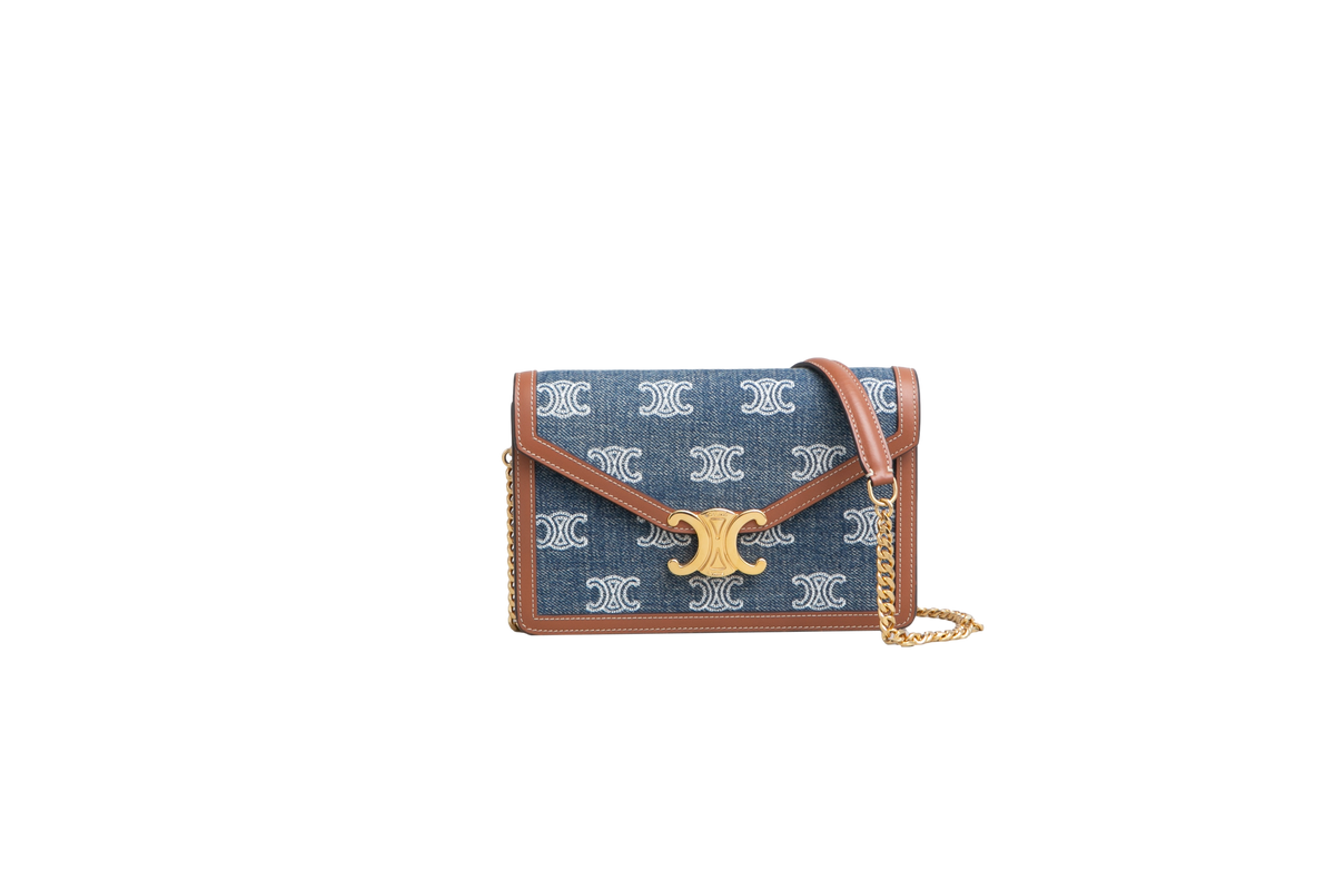 DESAPEGO FABI JUSTUS CELINE WOC MARGO TRIOMPHE DENIM/TAN