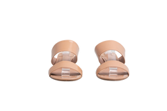 DESAPEGO FABI JUSTUS FERRAGAMO VARA CHAIN HEELLED SANDALS BEIGE - 39 BR