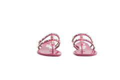 DESAPEGO FABI JUSTUS VALENTINO SANDAL ROCKSTUD JELLY THONG RASPBERRY - 39 BR