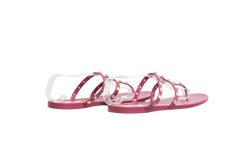 DESAPEGO FABI JUSTUS VALENTINO SANDAL ROCKSTUD JELLY THONG RASPBERRY - 39 BR