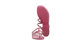 DESAPEGO FABI JUSTUS VALENTINO SANDAL ROCKSTUD JELLY THONG RASPBERRY - 39 BR