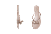 DESAPEGO FABI JUSTUS VALENTINO SANDAL JELLY TIE ROCKSTUD BEIGE - 39 BR