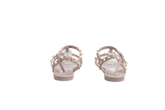 DESAPEGO FABI JUSTUS VALENTINO SANDAL ROCKSTUD JELLY ANKLE BEIGE - 39 BR