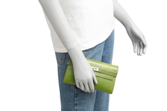 HERMES WALLET LONG KELLY LIZARD VERT ANIS