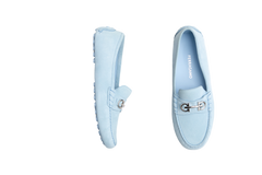 FERRAGAMO MOCASSIM SUEDE BLUE - 39 BR
