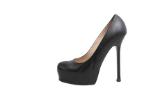 DESAPEGO THASSIA NAVES YSL SACRPIN TRIBUTE LEATHER PUMPS BLACK - 37 BR