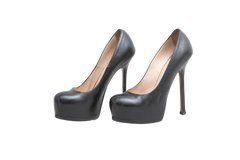 DESAPEGO THASSIA NAVES YSL SACRPIN TRIBUTE LEATHER PUMPS BLACK - 37 BR