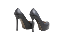 DESAPEGO THASSIA NAVES YSL SACRPIN TRIBUTE LEATHER PUMPS BLACK - 37 BR