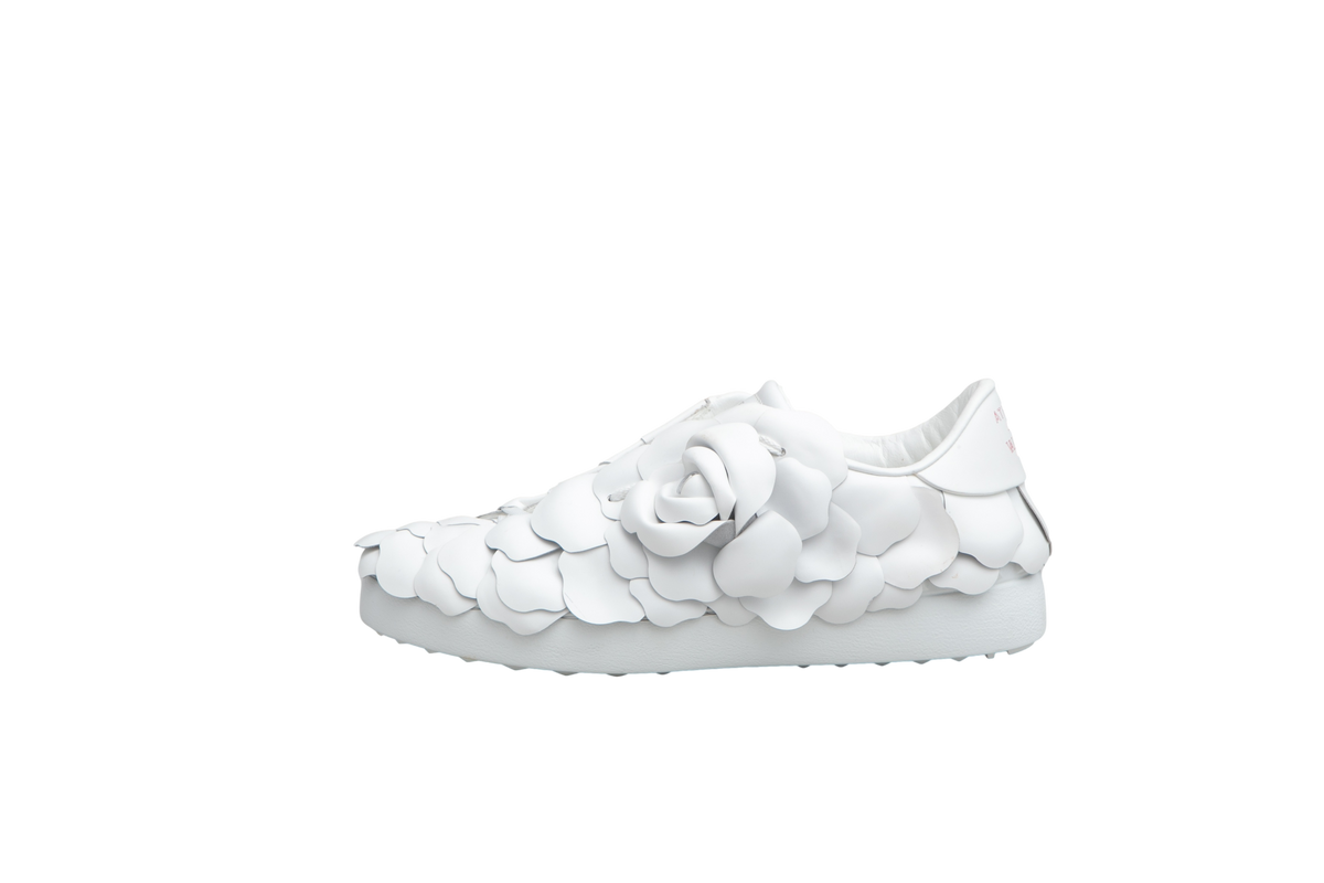 DESAPEGO THASSIA NAVES VALENTINO SNEAKER IN PELLE ATELIER 03 ROSE EDITION WHITE - 37 BR