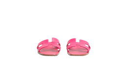 HERMES SANDAL ORAN ROSE MAGENTA LEATHER - 39 1/2 BR