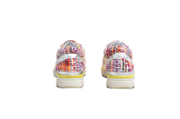 DESAPEGO THASSIA NAVES CHANEL SNEAKER TWEED RAINBOW METALLIC GOLD & SILVER TRIM LACE-UP - 37 BR