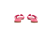 HERMES SANDAL ORAN ROSE MAGENTA LEATHER - 39 1/2 BR
