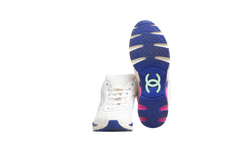 DESAPEGO THASSIA NAVES CHANEL SNEAKER CC MESH SUEDE AND LEATHER MULTICOLOR - 36 1/2 BR