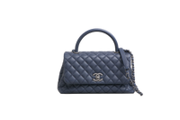 CHANEL COCO HANDLE MEDIUM NAVY QUILTED