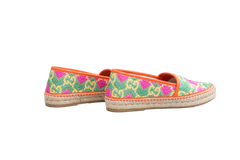 DESAPEGO THASSIA NAVES GUCCI ESPADRILLES GG LOGO STRAW LEATHER MULTICOLOR - 38 BR