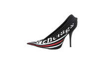 DESAPEGO THASSIA NAVES BALENCIAGA SCARPIN CAMPAING LOGO KNIFE HEELS BLACK - 35 BR