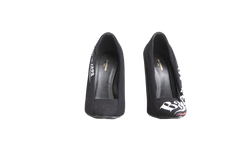 DESAPEGO THASSIA NAVES BALENCIAGA SCARPIN CAMPAING LOGO KNIFE HEELS BLACK - 35 BR