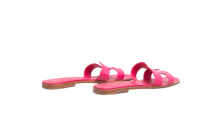 HERMES SANDAL ORAN ROSE MAGENTA LEATHER - 39 1/2 BR