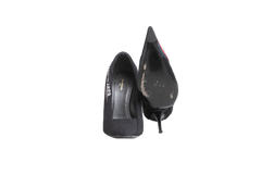 DESAPEGO THASSIA NAVES BALENCIAGA SCARPIN CAMPAING LOGO KNIFE HEELS BLACK - 35 BR