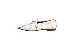 DESAPEGO THASSIA NAVES GUCCI LOAFER TWEED JORDAN HORSEBIT SLIP ON MULTICOLOR - 38 BR