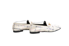 DESAPEGO THASSIA NAVES GUCCI LOAFER TWEED JORDAN HORSEBIT SLIP ON MULTICOLOR - 38 BR